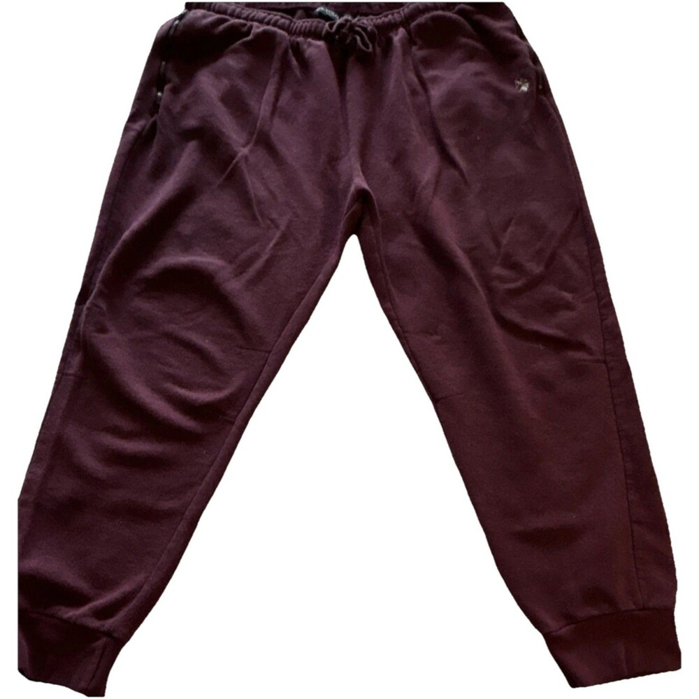 U.S. Polo Assn. Men's Burgundy Jogger Pants XL Elastic Waist Pockets